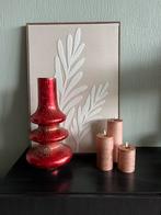 Light&Living rode kerst vaas nieuw, 50 tot 75 cm, Nieuw, Ophalen of Verzenden, Glas