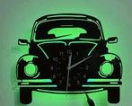 Volkswagen kever type 1 klok verlicht NIEUW!, Ophalen of Verzenden, Wandklok