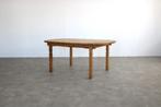 brutalist eettafel | vintage tafel | eiken | verlengbaar, Gebruikt, ., Eikenhout, Vijf personen of meer
