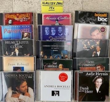 Circa 15 CD’s in het genre “KLASSIEK ZANG” beschikbaar voor biedingen