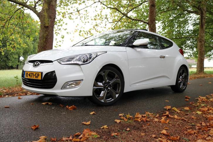 PRIJS VERLAAGD | Hyundai Veloster 1.6 GDI 104KW 2012 Wit, Auto's, Hyundai, Particulier, Veloster, ABS, Achteruitrijcamera, Airbags