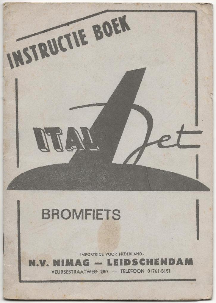 Italjet bromfiets handleiding (ITA02), Fietsen en Brommers, Handleidingen en Instructieboekjes, Ophalen of Verzenden