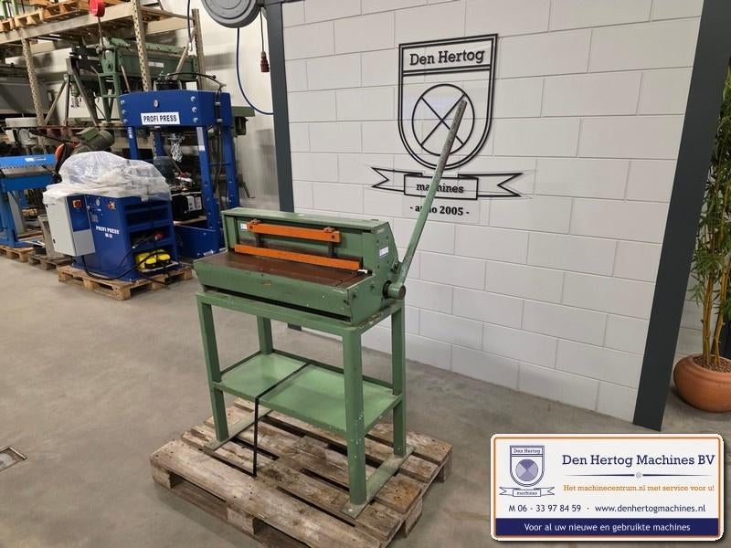 Guillotineschaar JORG 4000 650x1,5mm tafel model compact, Ophalen, Gebruikt