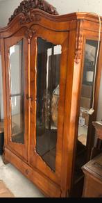 Kuifkast met glas, Antiek en Kunst, Ophalen