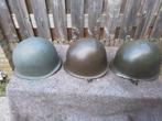 Militaire helmen 3x, Ophalen of Verzenden, Landmacht, Nederland, Helm of Baret