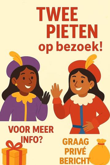  Twee vrolijke pietjes staan te popelen om bij jullie lang beschikbaar voor biedingen