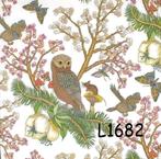 Servetten decoupage/bullet journal * uil L1682, Verzenden, Nieuw, Materiaal