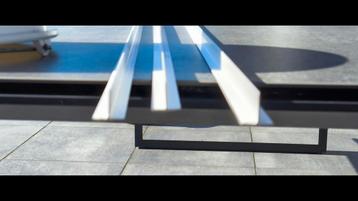 T-profiel kunststof wit 18x18 mm lengte 260 cm    beschikbaar voor biedingen