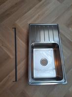 RVS Spoelbak met Afdruiprek, Ophalen, Minder dan 50 cm, Zo goed als nieuw, Minder dan 25 cm
