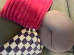 Kussens en plaid XENOS funky, Huis en Inrichting, Ophalen of Verzenden, Zo goed als nieuw, Vierkant