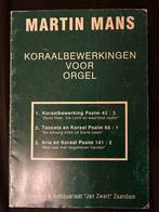 Martin Mans - Koraalbewerkingen voor Orgel, Orgel, Gebruikt, Ophalen of Verzenden, Religie en Gospel