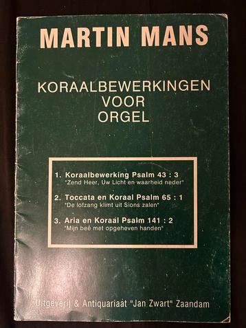 Martin Mans - Koraalbewerkingen voor Orgel beschikbaar voor biedingen