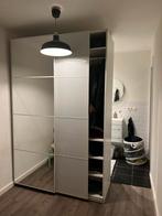 Gratis IKEA PAX schuifdeuren – (1 wit glans + 1 spiegelglas), Ophalen, Gebruikt, 200 cm of meer, 50 tot 100 cm