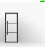 Prachtige industriële deur met kozijn, 215 cm of meer, Binnendeur, Nieuw, Glas