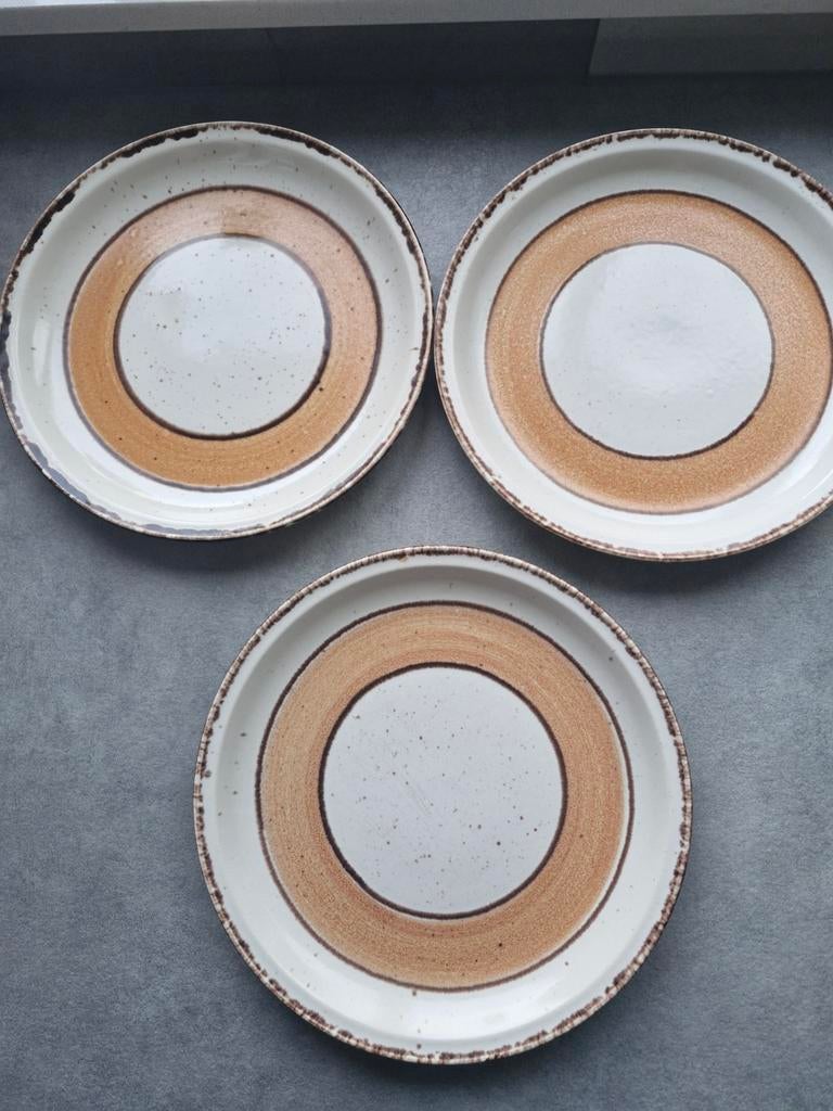 Vintage Gien France borden 3 stuks, Huis en Inrichting, Keuken | Servies, Ophalen of Verzenden