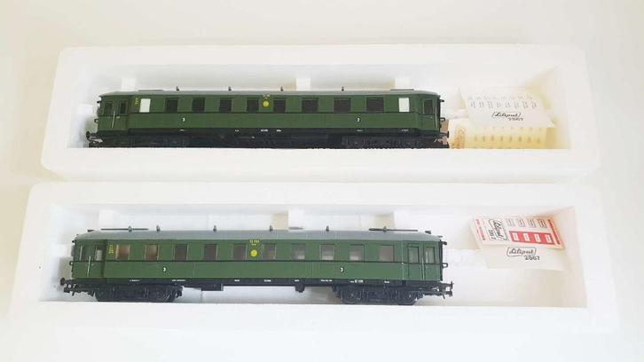 Liliput 286 02 / 287 02 - Personenrijtuigen van de DRG, Hobby en Vrije tijd, Modeltreinen | H0, Zo goed als nieuw, Wagon, Gelijkstroom