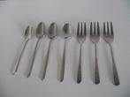 7 stuks Sola model Ibiza lepeltjes taartvorkjes ook per stuk, Ophalen of Verzenden, Zo goed als nieuw, Rvs of Chroom, Vaatwasserbestendig