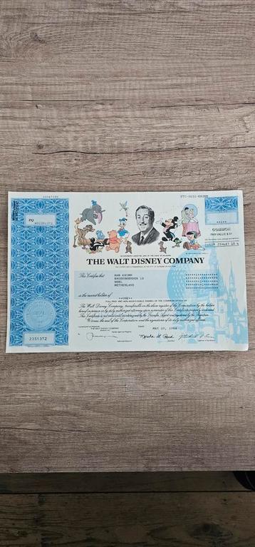 The Walt Disney Company Aandeel - Verzamelobject beschikbaar voor biedingen