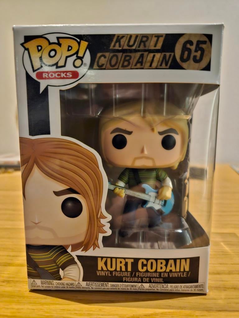 Funko Pop Rocks Kurt Cobain #65 - Nirvana Vaulted, Verzamelen, Poppetjes en Figuurtjes, Ophalen of Verzenden, Zo goed als nieuw