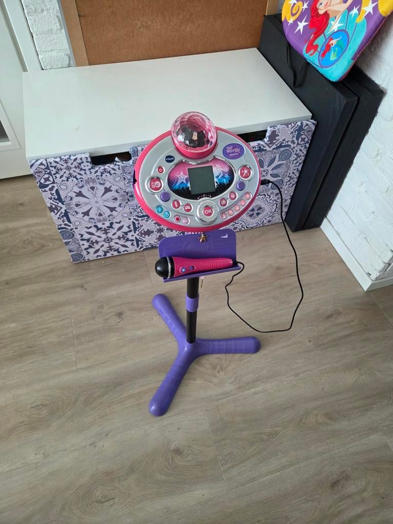 Gratis VTech Kidi SuperStar Lightshow Disco Sing, Ophalen, Gebruikt, Complete set