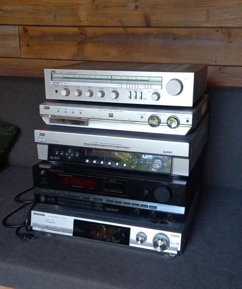3x Stereo Receivers JVC, 1x Panasonic, Audio, Tv en Foto, Versterkers en Receivers, Gebruikt, Stereo, JVC, Ophalen