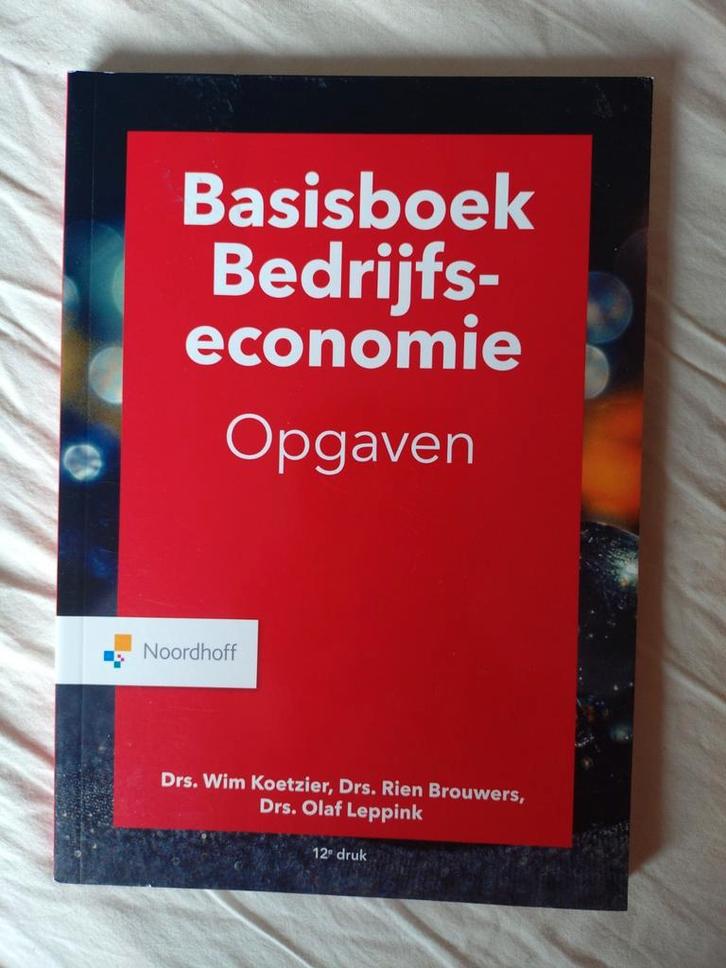 M.P Brouwers - Basisboek bedrijfseconomie opgaven, Boeken, Studieboeken en Cursussen, Nieuw, HBO, Beta, Ophalen of Verzenden