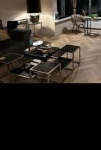 Salon tafel en side table, Huis en Inrichting, Ophalen, Minder dan 50 cm, Rechthoekig, Glas