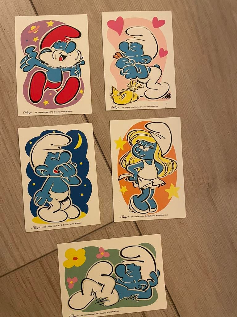 Smurfen Glow in the Dark stickers, Verzamelen, Smurfen, Ophalen of Verzenden, Zo goed als nieuw, Verschillende Smurfen, Overige typen