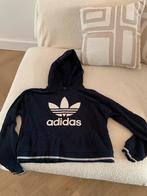 Adidas Cropped Sweater Donkerblauw XS, Ophalen of Verzenden, Zo goed als nieuw, Maat 46 (S) of kleiner, Blauw