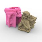 Engel Meisje Bloemenvaas Mal Voor Gips Klei Hars Gietvorm, Verzenden, Nieuw, Materiaal