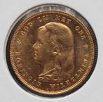 Mooi gouden tientje 1897 - 10 gulden 1897 Wilhelmina, Verzenden, Goud, Koningin Wilhelmina, Losse munt