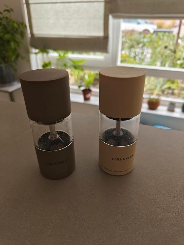 Peper en Zout Molen Set Lars Nysom, Huis en Inrichting, Keuken | Keukenbenodigdheden, Gebruikt, Ophalen of Verzenden