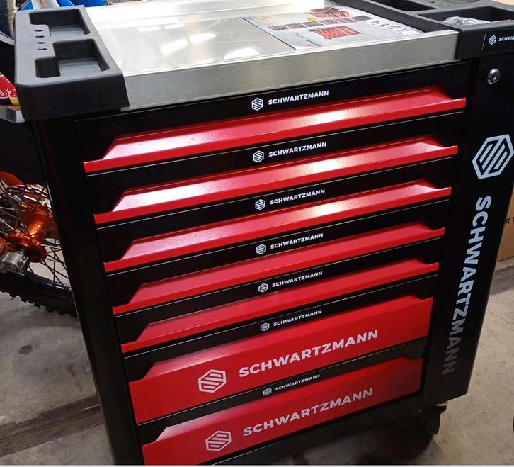 Gereedschapskar nieuw 6 laden vol nieuw gereedschapswagen, Doe-het-zelf en Verbouw, Gereedschapskisten, Nieuw, Gevuld, Ophalen