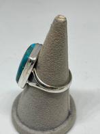 Maat 20 Zilveren Ring met Natuurlijke Turkoois, Overige kleuren, 20 of groter, Info@zilverenedelstenen.com, Nieuw
