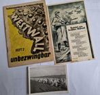 Lot Westwall bunkers propaganda, Verzamelen, Militaria | Tweede Wereldoorlog, Nederland, Boek of Tijdschrift, Ophalen of Verzenden