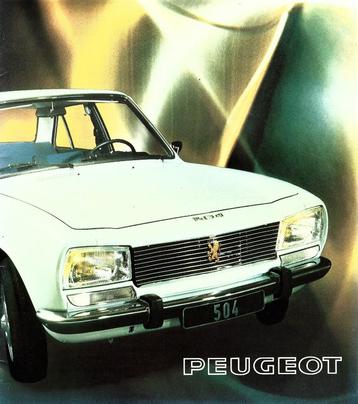 Folder Peugeot 504 1975 beschikbaar voor biedingen