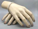 Zilveren slavenarmband met zirkonia's. 2025/679., ., Nieuw, Ophalen of Verzenden, .