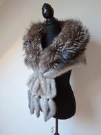 Premium Zilvervos & Nerts Bont Stola, Ophalen of Verzenden, Zo goed als nieuw, Sjaal