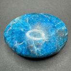 Blauwe Apatiet handsteen uit Madagaskar, Ophalen of Verzenden, Mineraal