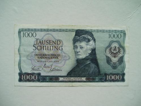1451. Oostenrijk, 1.000 schilling 1966 Bertha von Suttner., Postzegels en Munten, Bankbiljetten | Europa | Niet-Eurobiljetten