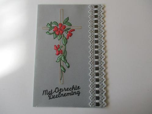 nr 178 pergamano rouw kaart, Hobby en Vrije tijd, Kaarten | Zelfgemaakt, Nieuw, Overige thema's, Ophalen of Verzenden