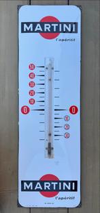 Vintage Martini Emaille Thermometer 1964, Ophalen of Verzenden, Reclamebord