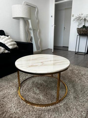 mooie marmerlook salontafel 