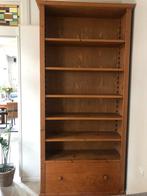 Degelijk gemaakte grenen boekenkast, Ophalen, Gebruikt, 100 tot 150 cm, 200 cm of meer