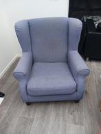 grijze oorfauteuil met uitneembare kussen, Ophalen, Minder dan 50 cm, Gebruikt, Minder dan 75 cm