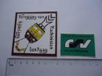 sticker oud NS TREIN machinist den haag spoorwegen retro, Verzamelen, Verzenden, Zo goed als nieuw