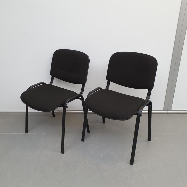 Car kantinestoelen - zwarte stof, Huis en Inrichting, Stoelen, Stof, Zwart, Ophalen of Verzenden