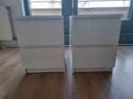 2 stuks MALM Ladekast 2 lades, wit, 40x55 cm, Huis en Inrichting, Kasten | Ladekasten, Ophalen, 1 of 2 laden, 50 tot 100 cm, Zo goed als nieuw