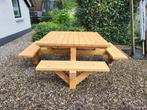 Picknicktafel vierkant douglas/lariks hout, Tuin en Terras, Picknicktafels, Nieuw, Ophalen of Verzenden, Hout, Vierkant