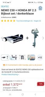 Zgan Seatec 230 rubberboot met honda buitenboordmotor, Airdeck, Zo goed als nieuw, Benzine, Minder dan 70 pk